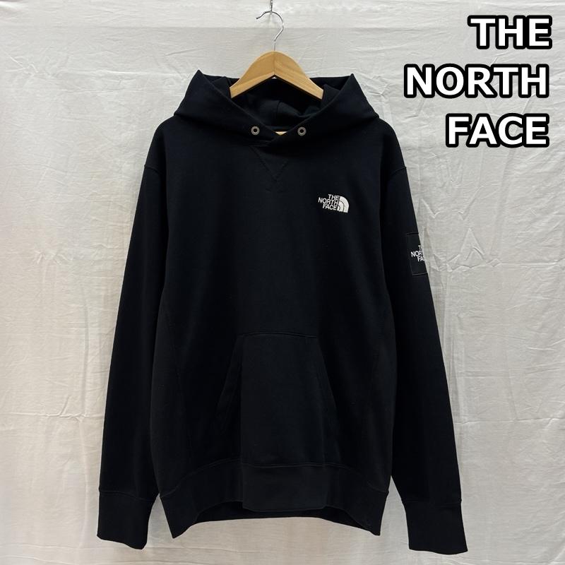 ザノースフェイス THE NORTH FACE パーカー 長袖 NT12141 スクエア ロゴ フーディ プルオーバー パーカー XL 黒 / ブラック / black メンズ USED 古着 中古 50165976