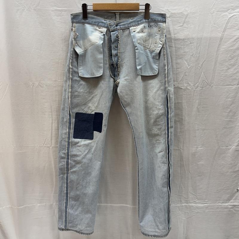 リーバイス Levi s パンツ デニム、ジーンズ 80年代 ビンテージ 501 ボタン裏524 デニム パンツ 黒カン 裾チェーンステッチ 80s VINTAGE 35インチ メンズ USED 古着 中古 50165978