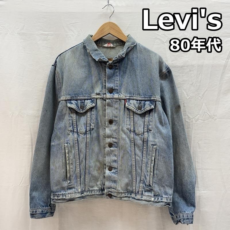 リーバイス Levi s ジャケット、上着 ジャンパー、ブルゾン 80年代 ビンテージ チュニジア製 70506-0214 デニム トラッカー ジャケット 80s VINTAGE L メンズ USED 古着 中古 50165979