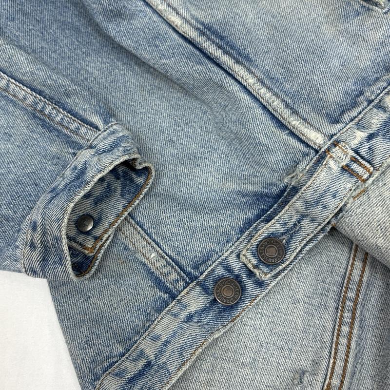 リーバイス Levi s ジャケット、上着 ジャンパー、ブルゾン 80年代 ビンテージ チュニジア製 70506-0214 デニム トラッカー ジャケット 80s VINTAGE L メンズ USED 古着 中古 50165979