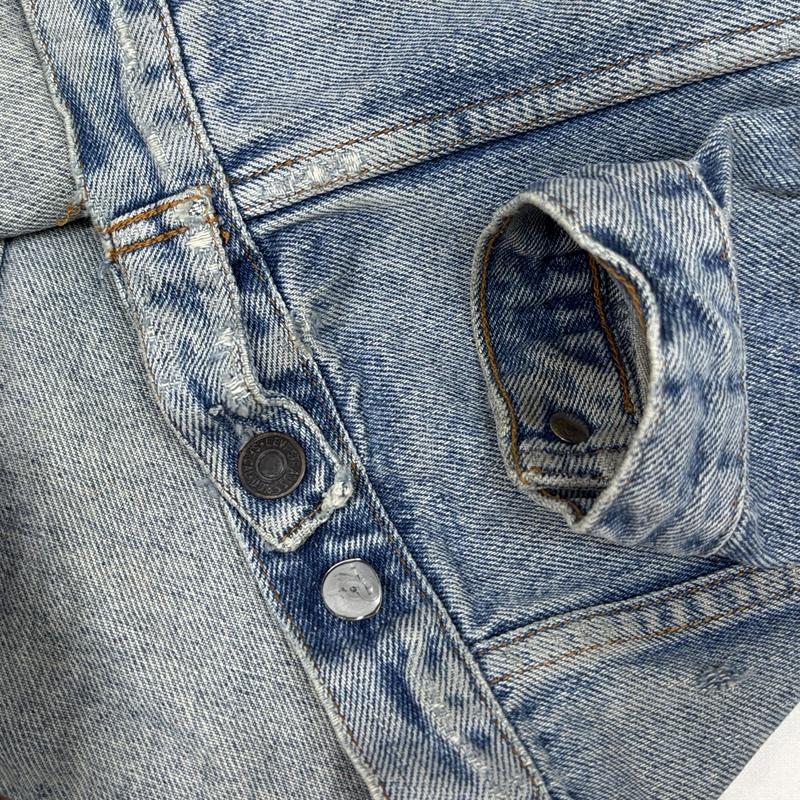 リーバイス Levi s ジャケット、上着 ジャンパー、ブルゾン 80年代 ビンテージ チュニジア製 70506-0214 デニム トラッカー ジャケット 80s VINTAGE L メンズ USED 古着 中古 50165979