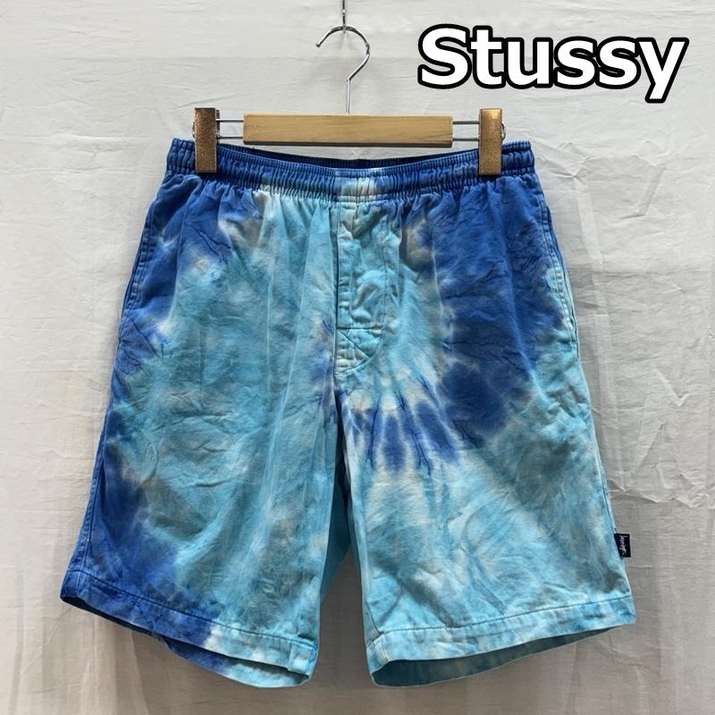ステューシー STUSSY パンツ ショートパンツ USA製 タイダイ柄 ショート パンツ ショーツ ウエストゴム M メンズ USED 古着 中古 50165980