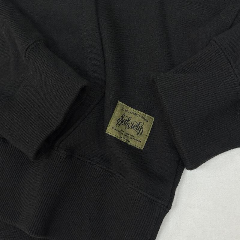 サブサエティ Subciety パーカー 長袖 ロゴ プルオーバー フーディ スウェット パーカー ビッグサイズ XL 黒 / ブラック / black メンズ USED 古着 中古 50165982