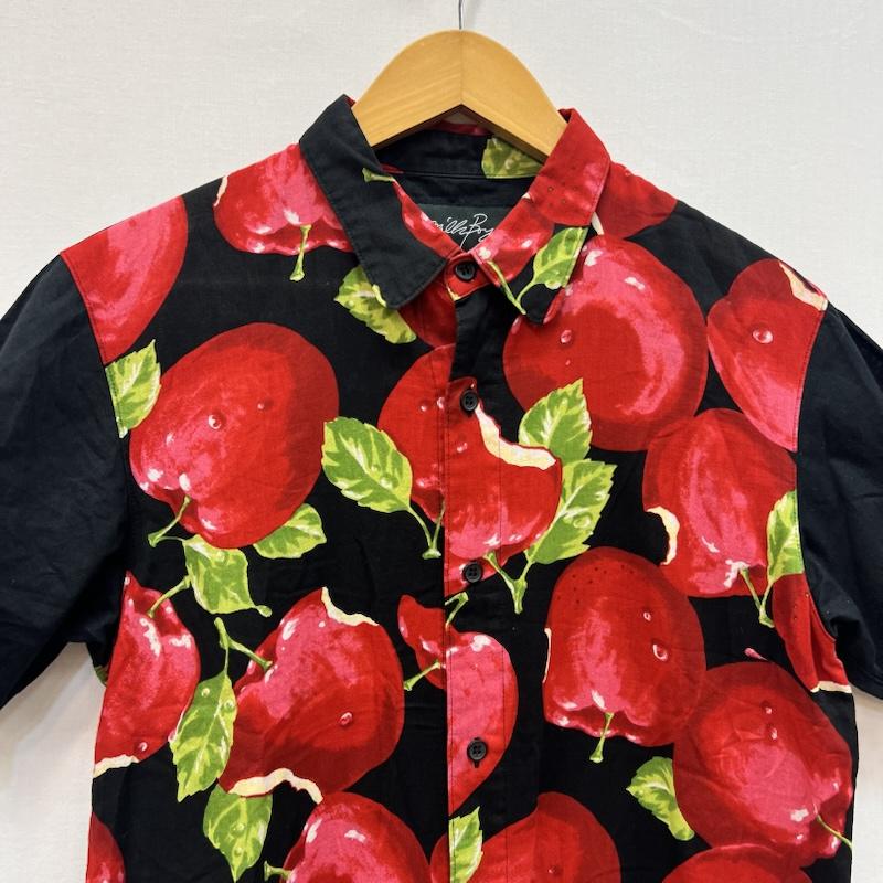 ミルクボーイ MILKBOY シャツ、ブラウス 半袖 アップル ポイズン リンゴ 林檎 シャツ - 黒 / ブラック / black メンズ USED 古着 中古 50165987