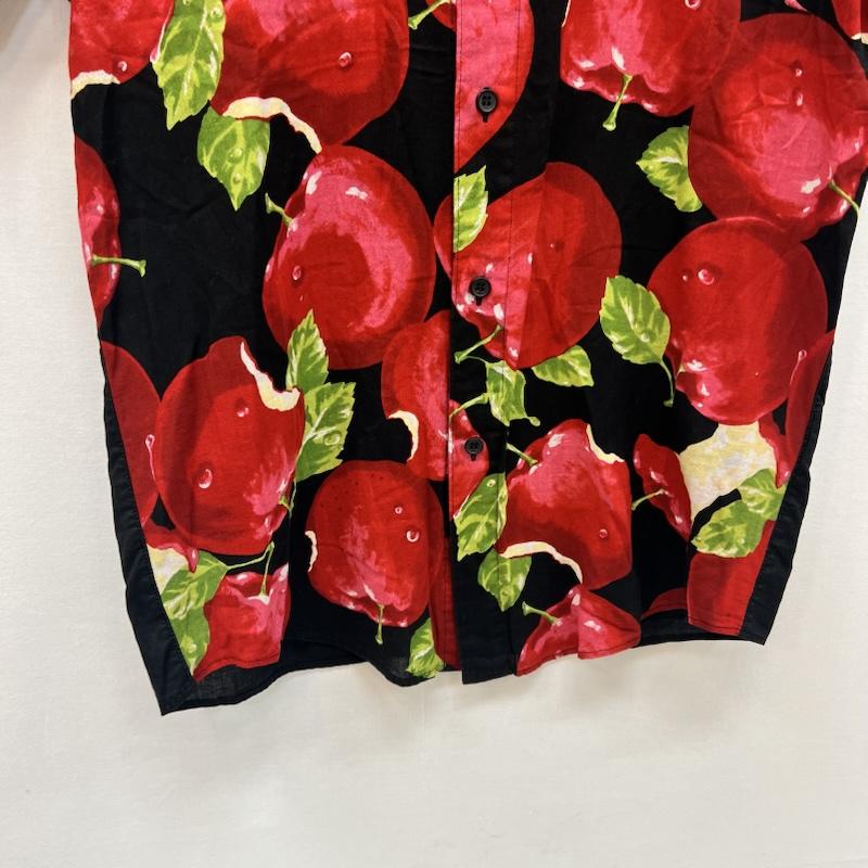 ミルクボーイ MILKBOY シャツ、ブラウス 半袖 アップル ポイズン リンゴ 林檎 シャツ - 黒 / ブラック / black メンズ USED 古着 中古 50165987