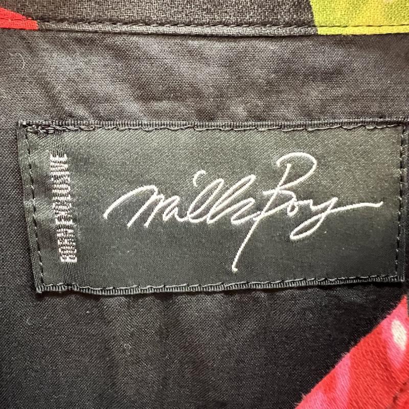 ミルクボーイ MILKBOY シャツ、ブラウス 半袖 アップル ポイズン リンゴ 林檎 シャツ - 黒 / ブラック / black メンズ USED 古着 中古 50165987