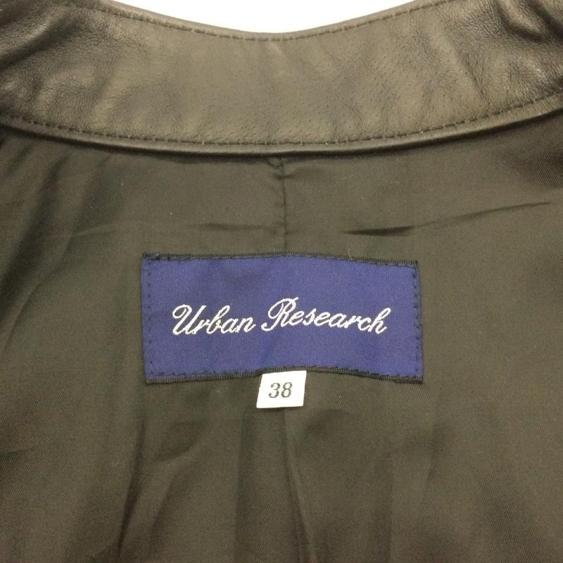 アーバンリサーチ URBAN RESEARCH ジャケット、上着 ライダース WH66-17M003 ピッグスキン シングルライダース レザージャケット 38 無地 黒 / ブラック / black メンズ USED 古着 中古 50165990