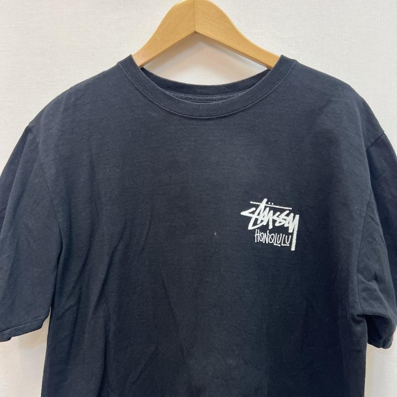 ステューシー STUSSY Tシャツ 半袖 ハワイ ホノルル限定 STOCK TEE ロゴ M 黒 / ブラック / black メンズ USED 古着 中古 50165991