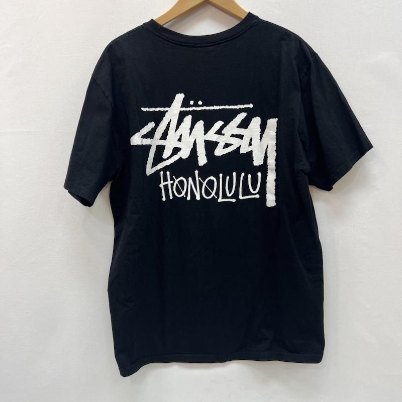 ステューシー STUSSY Tシャツ 半袖 ハワイ ホノルル限定 STOCK TEE ロゴ M 黒 / ブラック / black メンズ USED 古着 中古 50165991