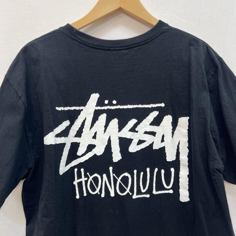 ステューシー STUSSY Tシャツ 半袖 ハワイ ホノルル限定 STOCK TEE ロゴ M 黒 / ブラック / black メンズ USED 古着 中古 50165991