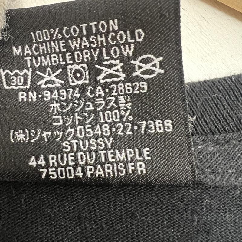 ステューシー STUSSY Tシャツ 半袖 ハワイ ホノルル限定 STOCK TEE ロゴ M 黒 / ブラック / black メンズ USED 古着 中古 50165991