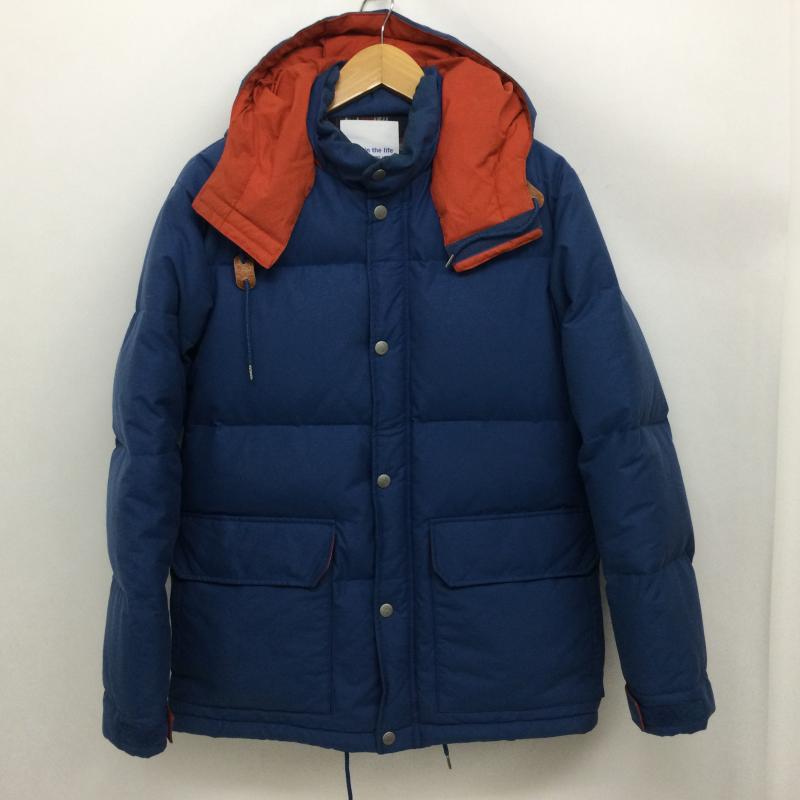 アデイインザライフ ユナイテッドアローズ A day in the life UNITED ARROWS ジャケット、上着 ジャンパー、ブルゾン 6225-648-041 フード脱着式 ダウンジャケット チェック裏地 M 無地 青 / ブルー / blue X 紺 / ネイビー / navy X 橙 / オレンジ / orange メンズ USED 古着 中古 50165993