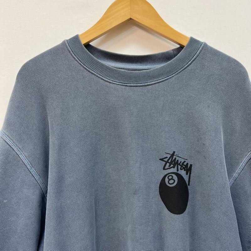 ステューシー STUSSY トレーナー 長袖 8ボール ピグメント スウェット トレーナー ロゴ M 青 / ブルー / blue メンズ USED 古着 中古 50165995