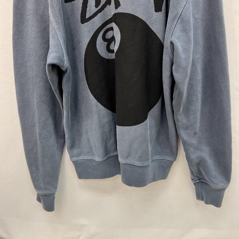 ステューシー STUSSY トレーナー 長袖 8ボール ピグメント スウェット トレーナー ロゴ M 青 / ブルー / blue メンズ USED 古着 中古 50165995