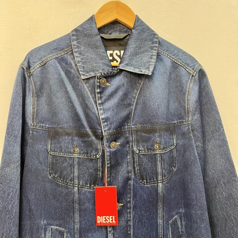ディーゼル DIESEL コート コート一般 デニム 転写プリント ステンカラーコート XS メンズ USED 古着 中古 50165997