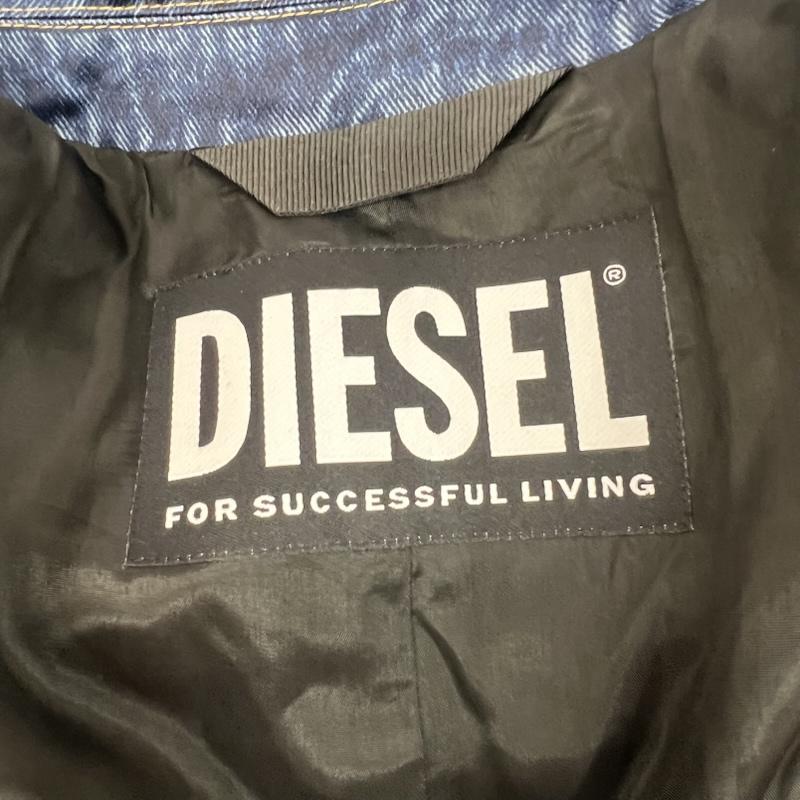 ディーゼル DIESEL コート コート一般 デニム 転写プリント ステンカラーコート XS メンズ USED 古着 中古 50165997