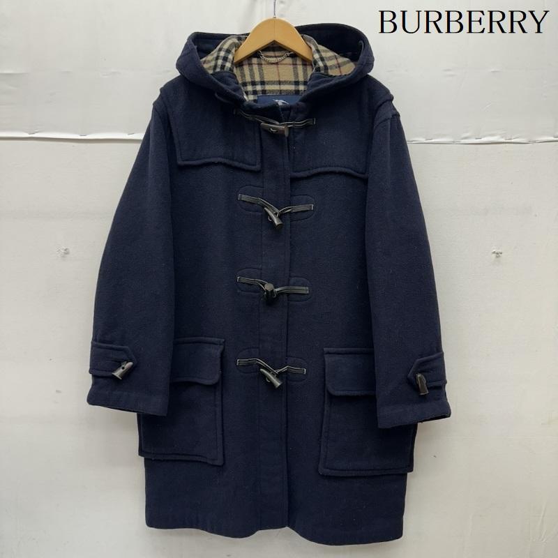 バーバリー BURBERRY コート コート一般 裏地 ノバチェック ウール ダッフル コート - 紺 / ネイビー / navy レディース USED 古着 中古 50165998