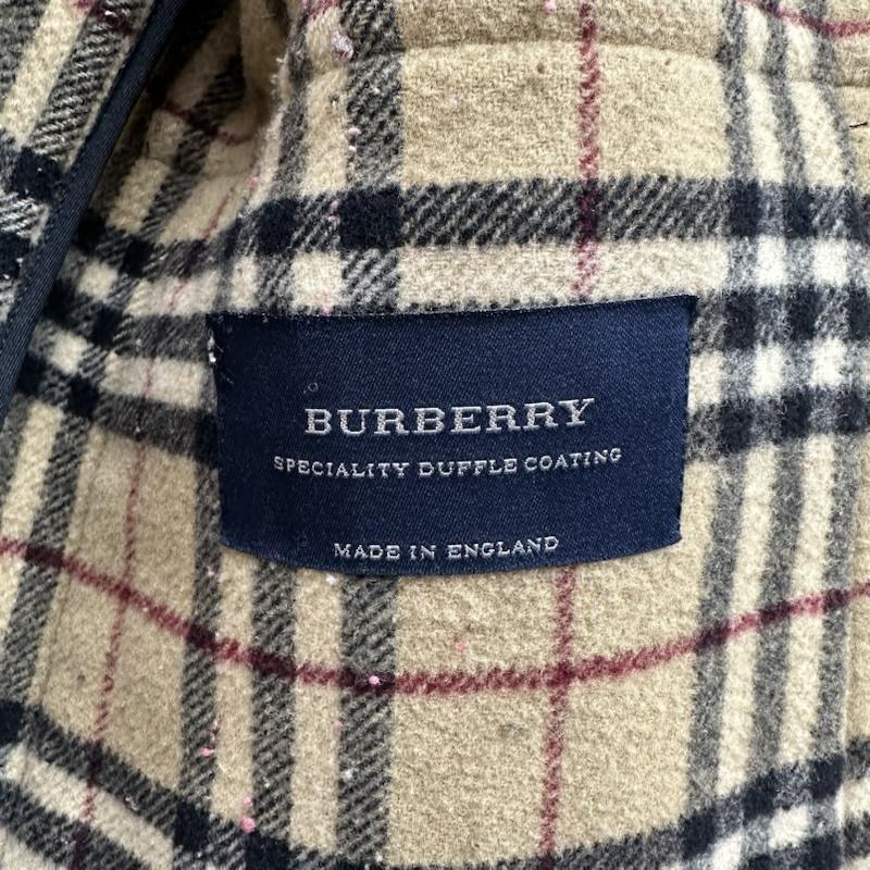 バーバリー BURBERRY コート コート一般 裏地 ノバチェック ウール ダッフル コート - 紺 / ネイビー / navy レディース USED 古着 中古 50165998