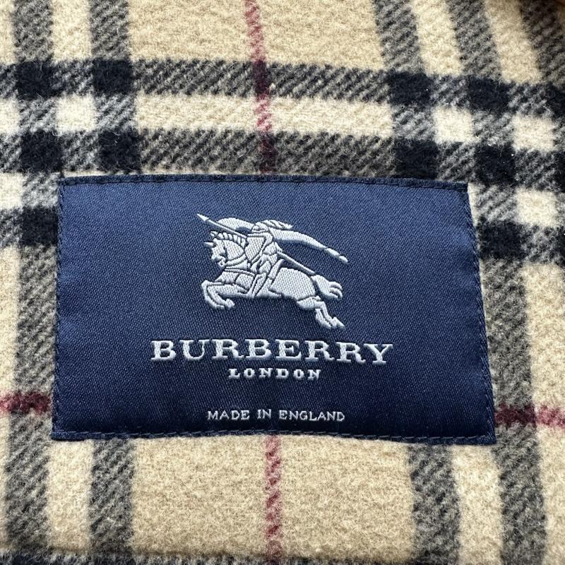 バーバリー BURBERRY コート コート一般 裏地 ノバチェック ウール ダッフル コート - 紺 / ネイビー / navy レディース USED 古着 中古 50165998