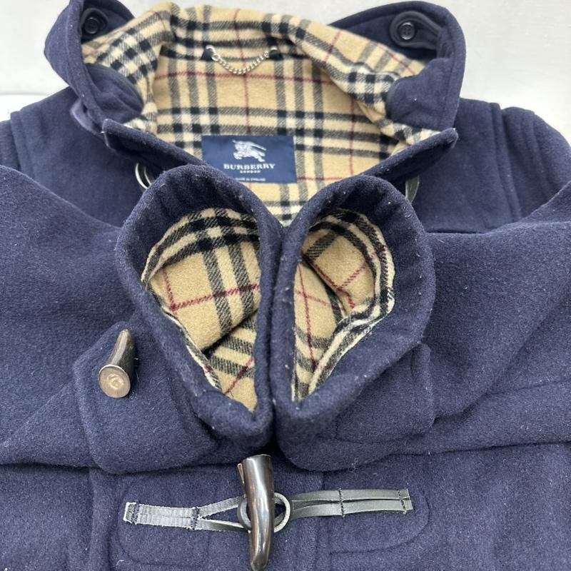 バーバリー BURBERRY コート コート一般 裏地 ノバチェック ウール ダッフル コート - 紺 / ネイビー / navy レディース USED 古着 中古 50165998