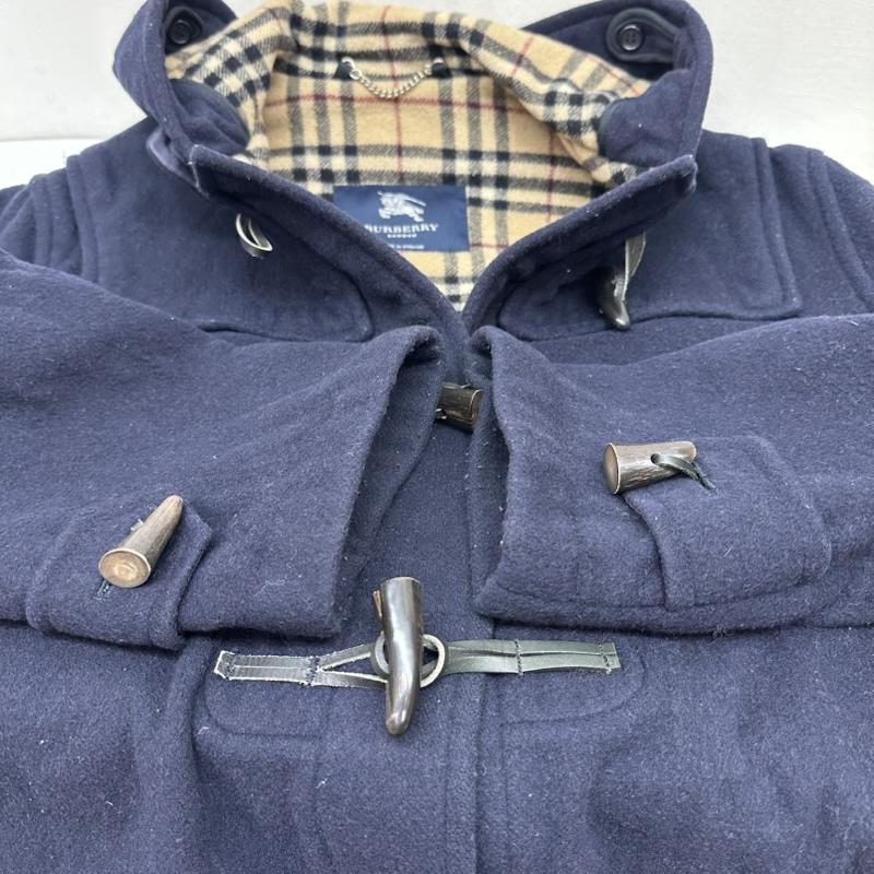 バーバリー BURBERRY コート コート一般 裏地 ノバチェック ウール ダッフル コート - 紺 / ネイビー / navy レディース USED 古着 中古 50165998