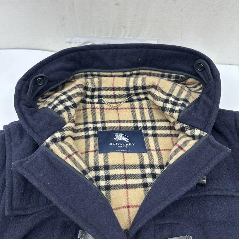 バーバリー BURBERRY コート コート一般 裏地 ノバチェック ウール ダッフル コート - 紺 / ネイビー / navy レディース USED 古着 中古 50165998