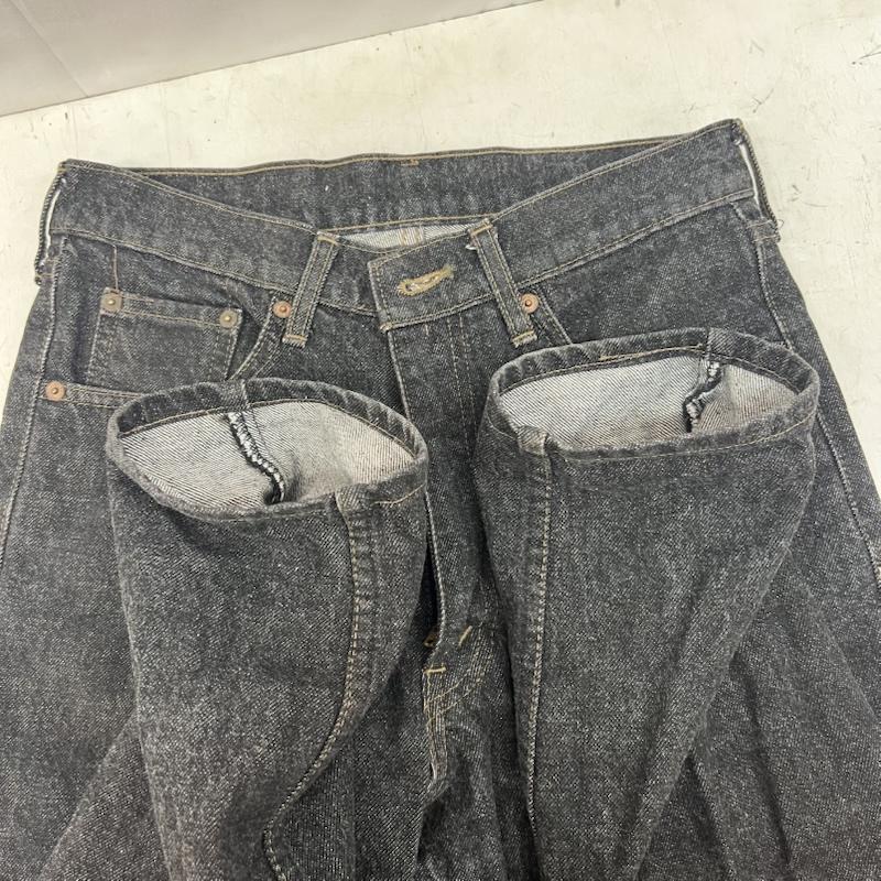 リーバイス Levi s パンツ デニム、ジーンズ 80s 日本製 603-0206 先染め ブラックデニム ヴィンテージ 30インチ 黒 / ブラック / black メンズ USED 古着 中古 50165999
