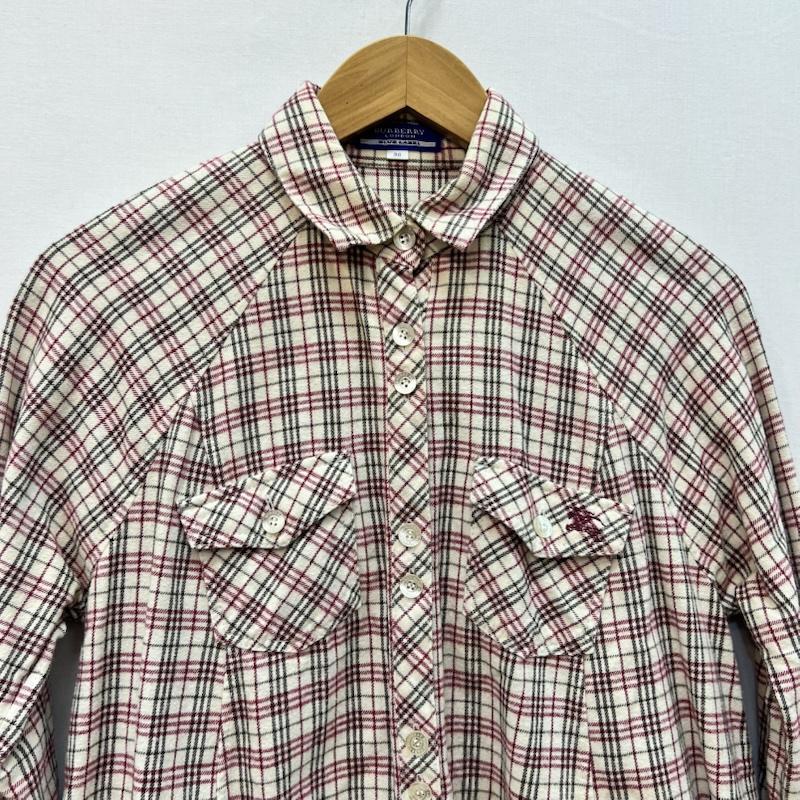 バーバリー・ブルーレーベル BURBERRY BLUE LABEL シャツ、ブラウス 長袖 ノバチェック 裾フレア シャツ ワンピ チュニック 38 レディース USED 古着 中古 50166001