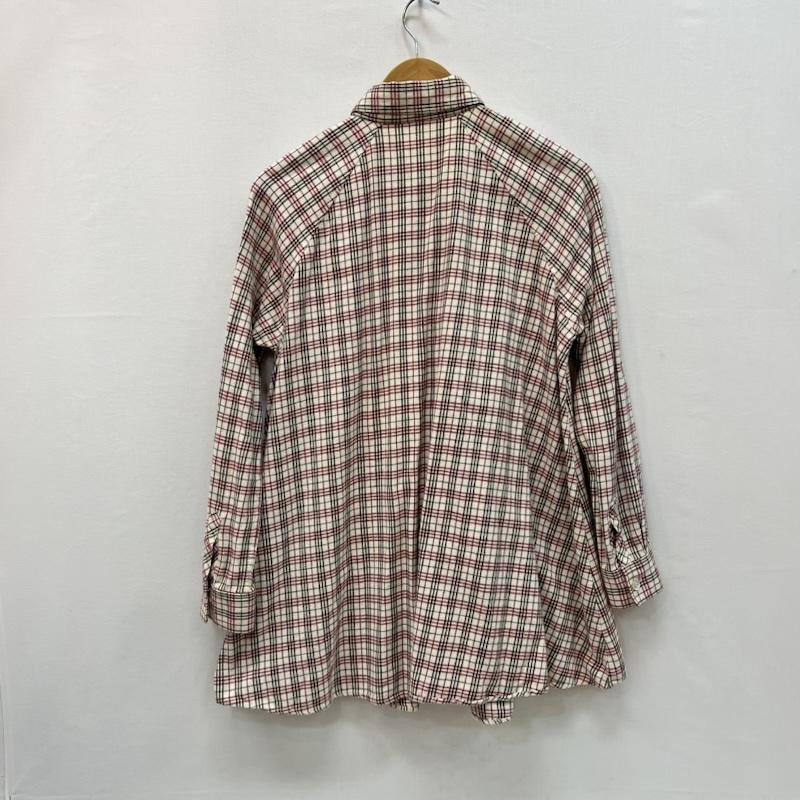 バーバリー・ブルーレーベル BURBERRY BLUE LABEL シャツ、ブラウス 長袖 ノバチェック 裾フレア シャツ ワンピ チュニック 38 レディース USED 古着 中古 50166001