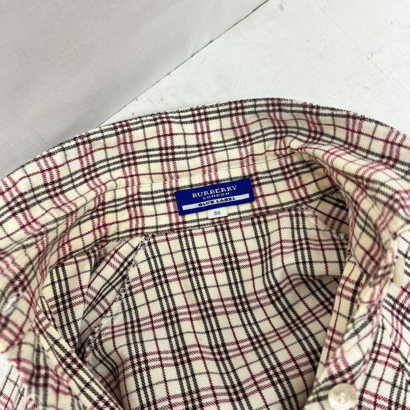 バーバリー・ブルーレーベル BURBERRY BLUE LABEL シャツ、ブラウス 長袖 ノバチェック 裾フレア シャツ ワンピ チュニック 38 レディース USED 古着 中古 50166001