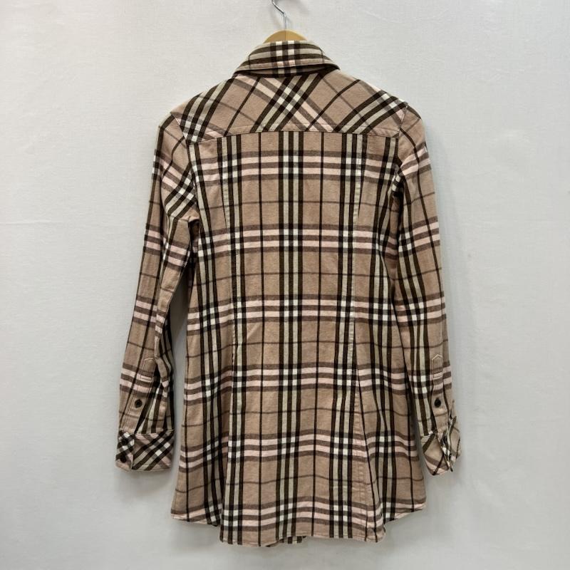 バーバリー・ブルーレーベル BURBERRY BLUE LABEL シャツ、ブラウス 長袖 ノバチェック ネルシャツ ワンピ チュニック 38 レディース USED 古着 中古 50166002