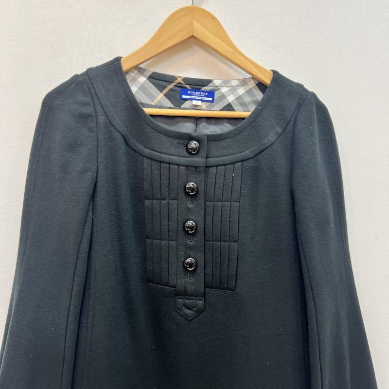 バーバリー・ブルーレーベル BURBERRY BLUE LABEL ワンピース ひざ丈スカート 裏地ノバチェック ワンピース 38 黒 / ブラック / black レディース USED 古着 中古 50166007