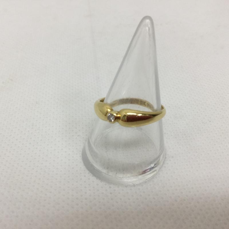 ティファニー TIFFANY&Co. アクセサリー 指輪 ダブルディアドロップ ダイヤモンド 18K ゴールド リング 15号 - 金 / ゴールド / gold color レディース USED 古着 中古 50166010