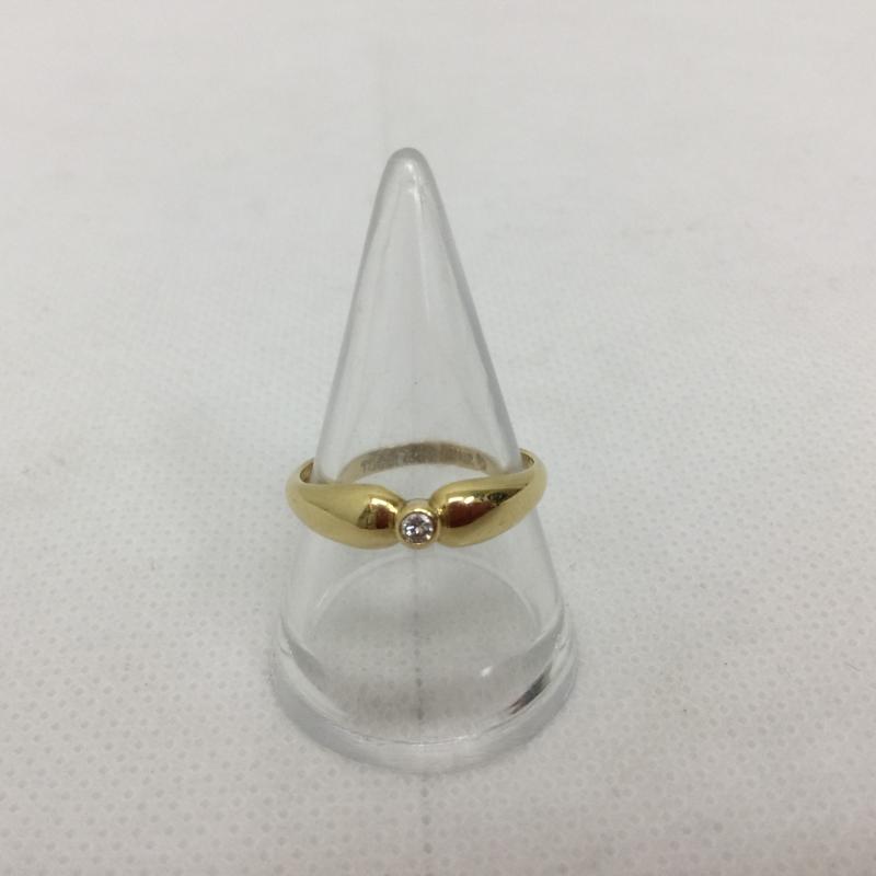 ティファニー TIFFANY&Co. アクセサリー 指輪 ダブルディアドロップ ダイヤモンド 18K ゴールド リング 15号 - 金 / ゴールド / gold color レディース USED 古着 中古 50166010
