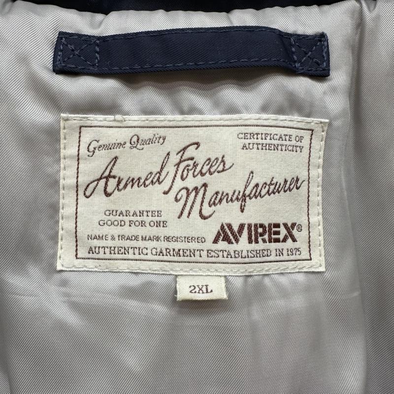 アヴィレックス AVIREX ジャケット、上着 ジャンパー、ブルゾン MA-1 GT-10 フライト ジャケット 6182176 XXL 紺 / ネイビー / navy メンズ USED 古着 中古 50166012