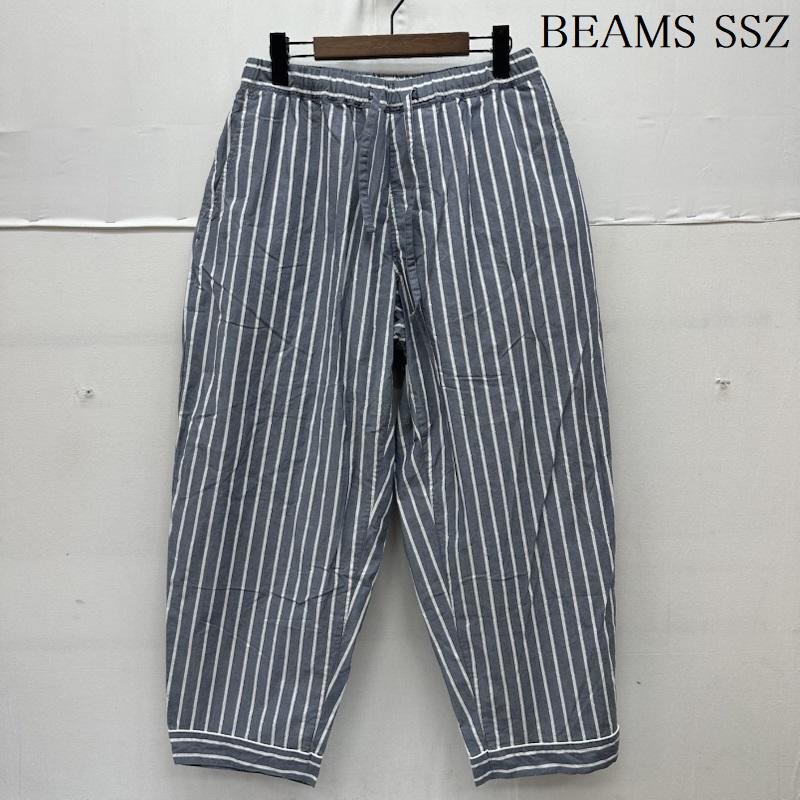 ビームス エスエスゼット BEAMS SSZ パンツ ワークパンツ、ペインターパンツ 22SS 瀬名PJ PANTS ストライプ イージー パジャマ パンツ 11-24-3341-139 S 紺 / ネイビー / navy X 白 / ホワイト / white メンズ USED 古着 中古 50166016