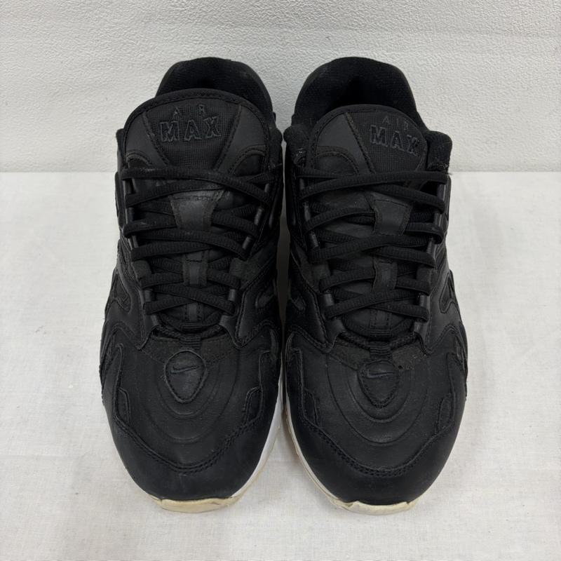 ナイキ NIKE スニーカー スニーカー AIR MAX エアマックス 96 レザー ロゴ ローカット スニーカー 26.5cm ロゴ、文字 黒 / ブラック / black X 白 / ホワイト / white メンズ USED 古着 中古 50166024