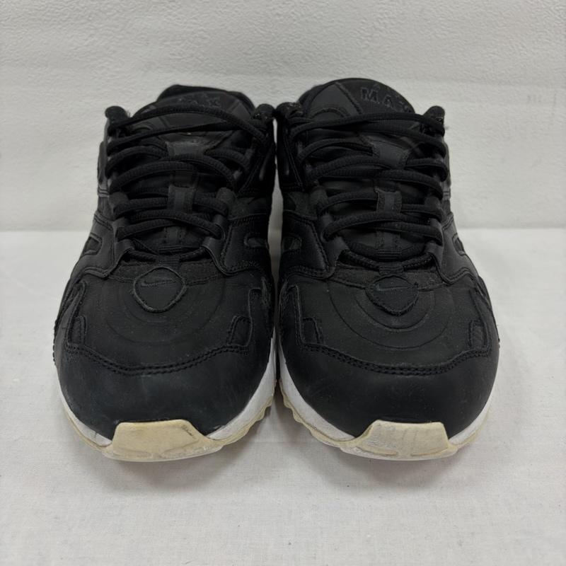 ナイキ NIKE スニーカー スニーカー AIR MAX エアマックス 96 レザー ロゴ ローカット スニーカー 26.5cm ロゴ、文字 黒 / ブラック / black X 白 / ホワイト / white メンズ USED 古着 中古 50166024