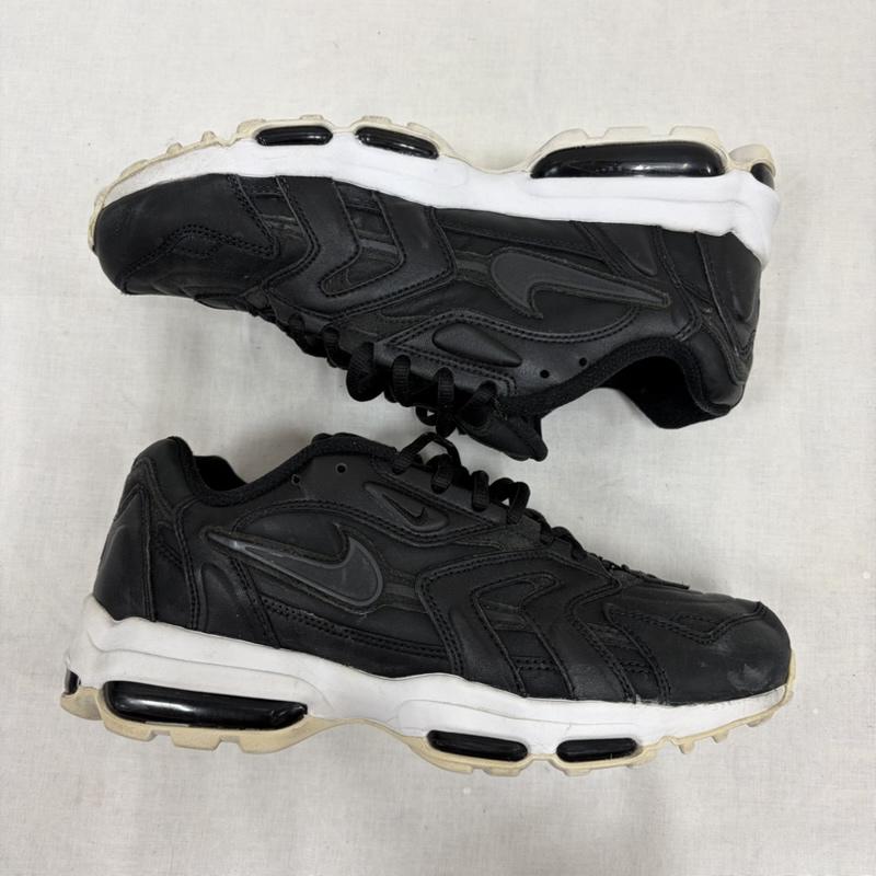 ナイキ NIKE スニーカー スニーカー AIR MAX エアマックス 96 レザー ロゴ ローカット スニーカー 26.5cm ロゴ、文字 黒 / ブラック / black X 白 / ホワイト / white メンズ USED 古着 中古 50166024