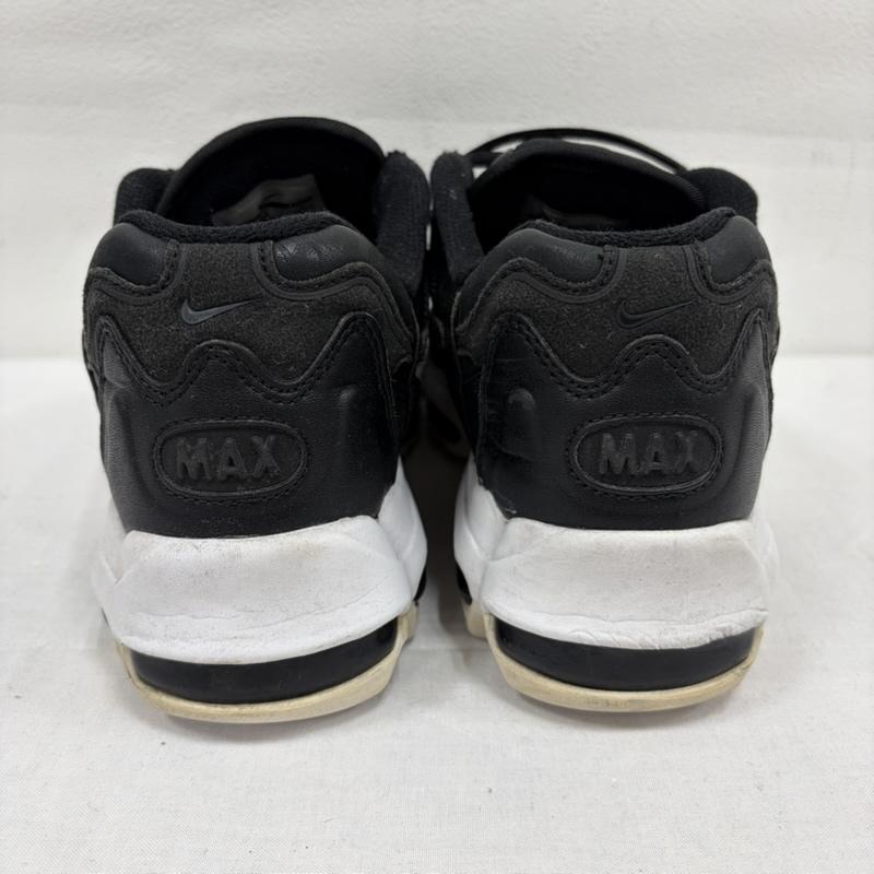 ナイキ NIKE スニーカー スニーカー AIR MAX エアマックス 96 レザー ロゴ ローカット スニーカー 26.5cm ロゴ、文字 黒 / ブラック / black X 白 / ホワイト / white メンズ USED 古着 中古 50166024