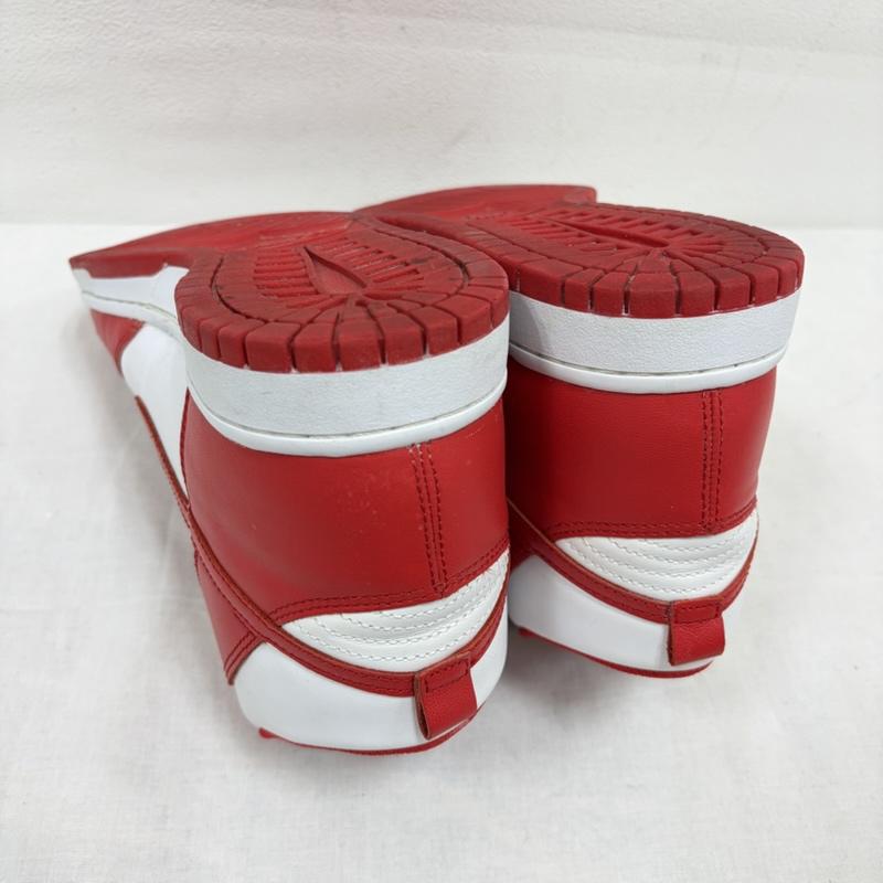 ナイキ NIKE スニーカー スニーカー DUNK HI ダンク RETRO スニーカー DD1399-106 ハイカット Championship チャンピオンシップ 28.5cm ロゴ、文字 白 / ホワイト / white X 赤 / レッド / red メンズ USED 古着 中古 50166025