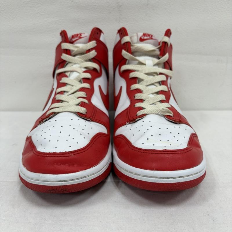ナイキ NIKE スニーカー スニーカー DUNK HI ダンク RETRO スニーカー DD1399-106 ハイカット Championship チャンピオンシップ 28.5cm ロゴ、文字 白 / ホワイト / white X 赤 / レッド / red メンズ USED 古着 中古 50166025