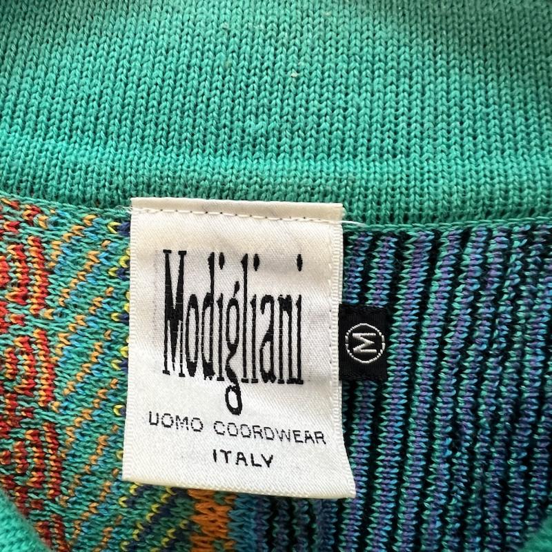 ヴィンテージ VINTAGE ポロシャツ 半袖 modigliani モディリアーニ 90s 3Dニット ポロ M メンズ USED 古着 中古 50166031