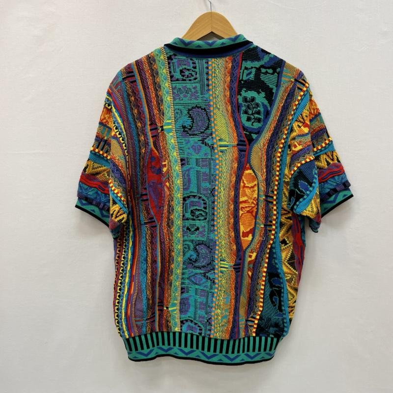 ヴィンテージ VINTAGE ポロシャツ 半袖 modigliani モディリアーニ 90s 3Dニット ポロ M メンズ USED 古着 中古 50166031