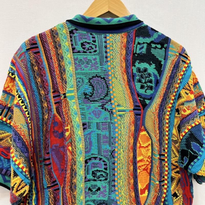 ヴィンテージ VINTAGE ポロシャツ 半袖 modigliani モディリアーニ 90s 3Dニット ポロ M メンズ USED 古着 中古 50166031