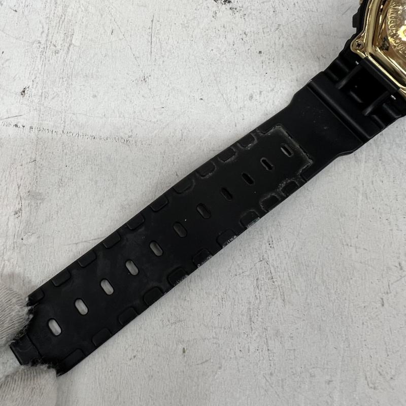 ジーショック G-SHOCK 腕時計 デジタル STUSSY ステューシー 25周年記念 DW-6900 コラボ ウォッチ - 黒 / ブラック / black X 金 / ゴールド / gold color メンズ USED 古着 中古 50166038