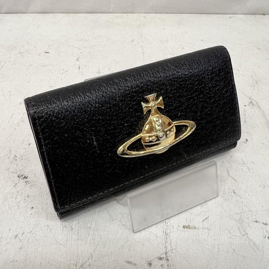 ヴィヴィアンウエストウッド Vivienne Westwood キーケース キーケース エグゼクティブ 4連キーケース レザー オーブ - 黒 / ブラック / black レディース USED 古着 中古 50166042