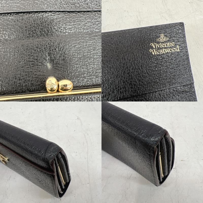 ヴィヴィアンウエストウッド Vivienne Westwood 財布 長財布 オーブ レザー 長財布 - 黒 / ブラック / black レディース USED 古着 中古 50166045