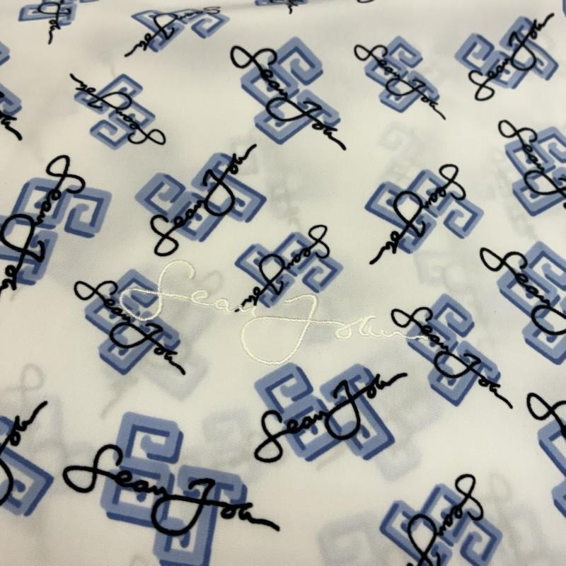 ショーンジョン SEANJOHN シャツ、ブラウス 半袖 総柄 ロゴ プリント ワンポイント 刺繍 ポリエステル オープンカラー シャツ XXL メンズ USED 古着 中古 50166048