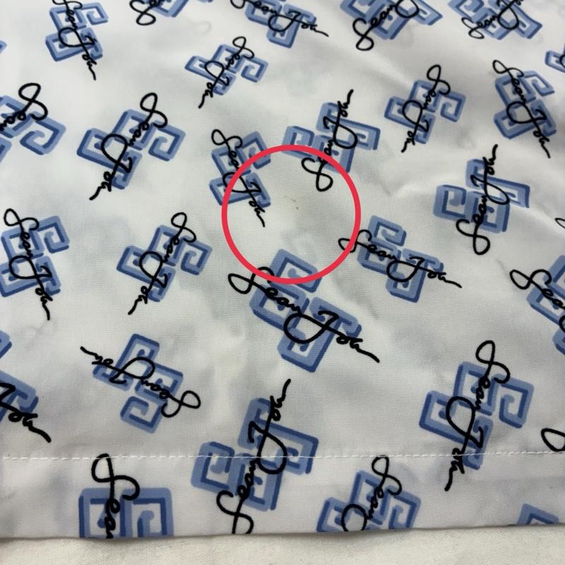 ショーンジョン SEANJOHN シャツ、ブラウス 半袖 総柄 ロゴ プリント ワンポイント 刺繍 ポリエステル オープンカラー シャツ XXL メンズ USED 古着 中古 50166048